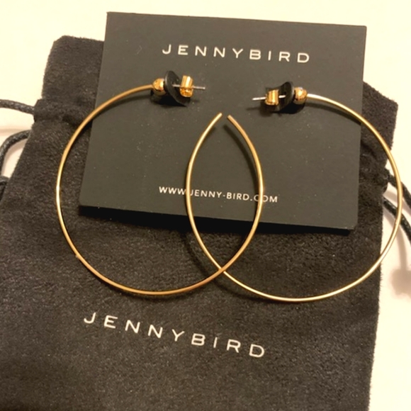 Jenny Bird Jewelry - NEW Jenny Bird gold icon hoop earrings